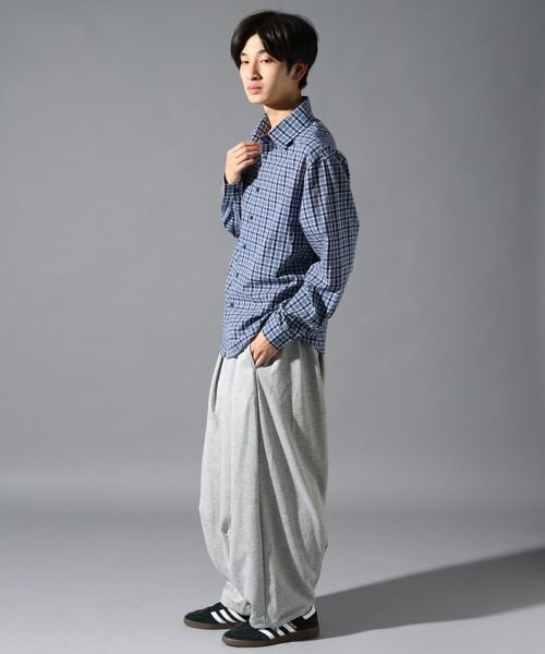 ALAND(エーランド)の「LAND MUSEUM/チェックチョーカー長袖シャツ(トップス・ブラック(19)/ネイビー(88)・M/L)」の11枚目の写真