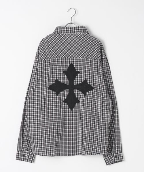 ALAND(エーランド)の「LAND MUSEUM/チェックチョーカー長袖シャツ(トップス・ブラック(19)/ネイビー(88)・M/L)」の18枚目の写真