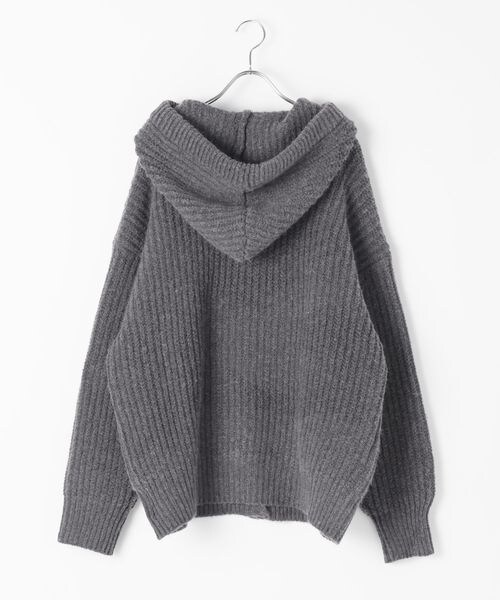 ALAND（エーランド）の「LAND MUSEUM／クロスケーブルフードカーディガン（トップス・グレー(15)/ブラック(19)・S/M/L）」の19枚目の写真