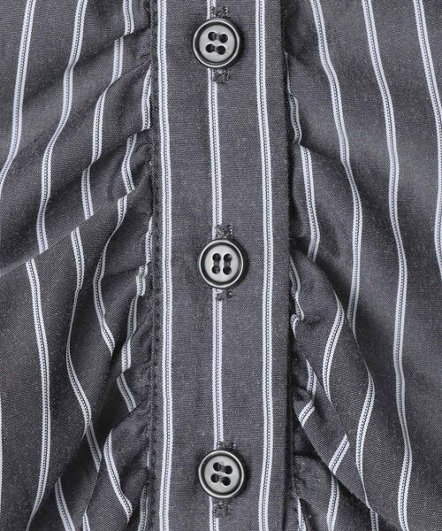 ALAND（エーランド）の「3.3 Field Trip／フロントギャザーコンパクトシャツ（トップス・ブラック(19)/サックス(85)・F）」の21枚目の写真