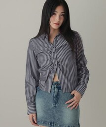 ALAND | 3.3 Field Trip／フロントギャザーコンパクトシャツ