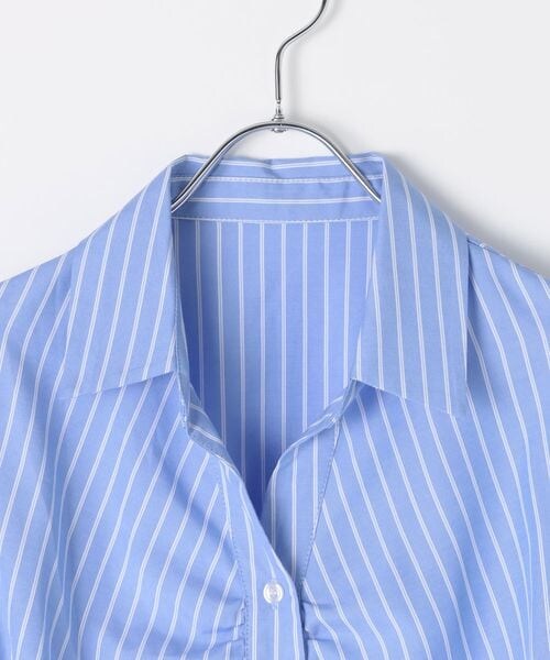 ALAND（エーランド）の「3.3 Field Trip／フロントギャザーコンパクトシャツ（トップス・ブラック(19)/サックス(85)・F）」の14枚目の写真