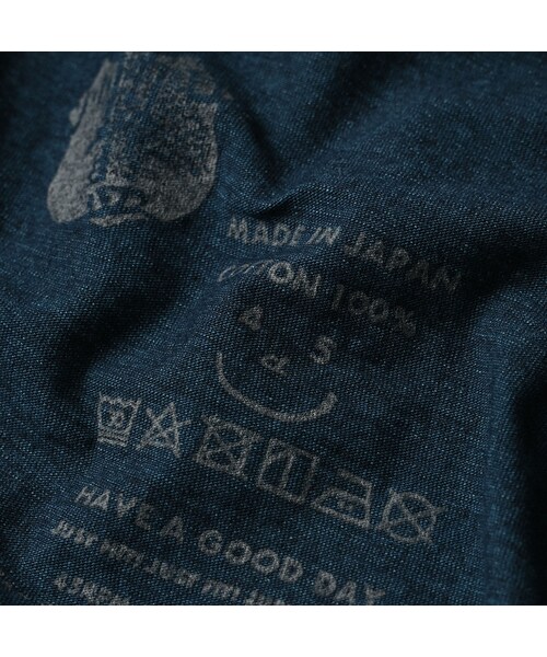 45R（フォーティファイブアール）の「天竺の908オーシャンTシャツ（インディゴ）（トップス・レディース・74-インディゴ R45・01-XS/02-S/03-M/04-L）」の18枚目の写真