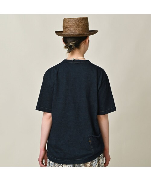 45R（フォーティファイブアール）の「天竺の908オーシャンTシャツ（インディゴ）（トップス・レディース・74-インディゴ R45・01-XS/02-S/03-M/04-L）」の7枚目の写真