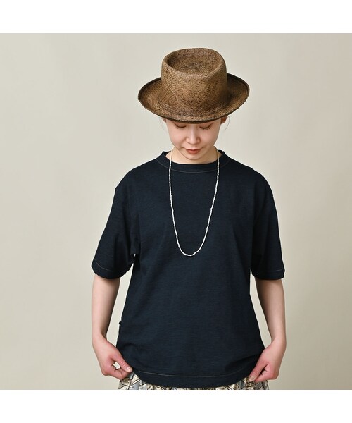 45R（フォーティファイブアール）の「天竺の908オーシャンTシャツ（インディゴ）（トップス・レディース・74-インディゴ R45・01-XS/02-S/03-M/04-L）」の5枚目の写真