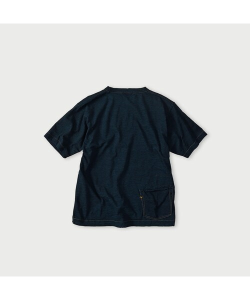 45R（フォーティファイブアール）の「天竺の908オーシャンTシャツ（インディゴ）（トップス・レディース・74-インディゴ R45・01-XS/02-S/03-M/04-L）」の2枚目の写真