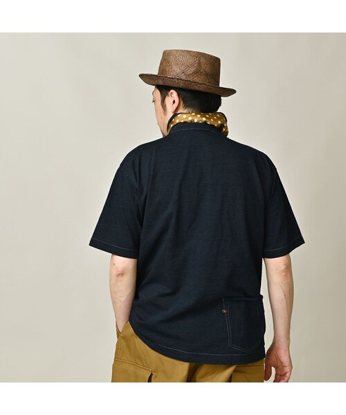 45R（フォーティファイブアール）の「天竺の908オーシャンTシャツ（インディゴ）（トップス・レディース・74-インディゴ R45・01-XS/02-S/03-M/04-L）」の10枚目の写真