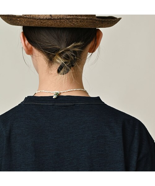 45R（フォーティファイブアール）の「天竺の908オーシャンTシャツ（インディゴ）（トップス・レディース・74-インディゴ R45・01-XS/02-S/03-M/04-L）」の12枚目の写真