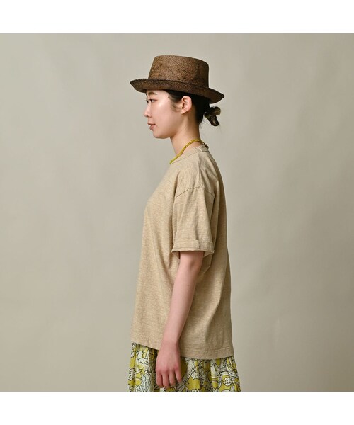 45R(フォーティファイブアール)の「天竺の908オーシャンTシャツ(トップ)(トップス・レディース・12-リネンベージュトップ・01-XS/02-S/03-M/04-L)」の6枚目の写真