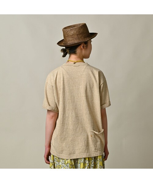 45R(フォーティファイブアール)の「天竺の908オーシャンTシャツ(トップ)(トップス・レディース・12-リネンベージュトップ・01-XS/02-S/03-M/04-L)」の7枚目の写真