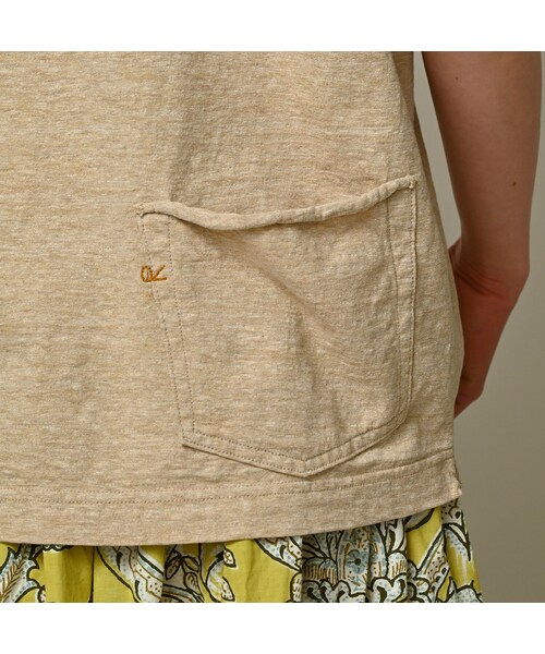 45R(フォーティファイブアール)の「天竺の908オーシャンTシャツ(トップ)(トップス・レディース・12-リネンベージュトップ・01-XS/02-S/03-M/04-L)」の14枚目の写真