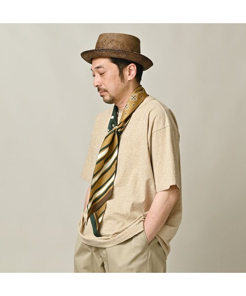 45R(フォーティファイブアール)の「天竺の908オーシャンTシャツ(トップ)(トップス・レディース・12-リネンベージュトップ・01-XS/02-S/03-M/04-L)」の9枚目の写真