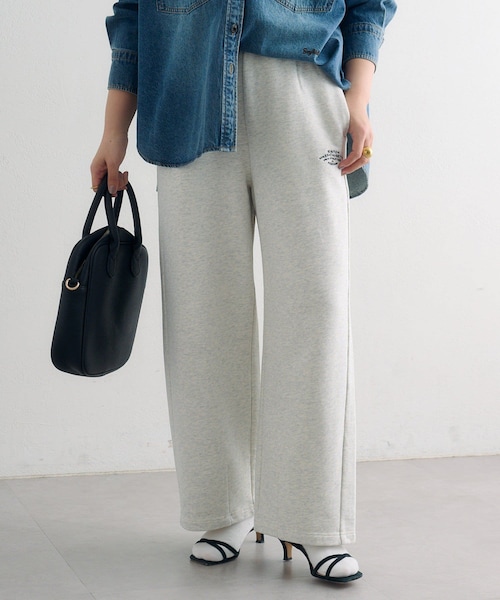 PUAL CE CIN（ピュアルセシン）の「裏毛スウェットパンツ（パンツ・レディース・オフホワイト/グレー/オートミール・FREE）」の3枚目の写真