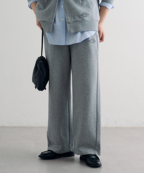 PUAL CE CIN（ピュアルセシン）の「裏毛スウェットパンツ（パンツ・レディース・オフホワイト/グレー/オートミール・FREE）」の2枚目の写真