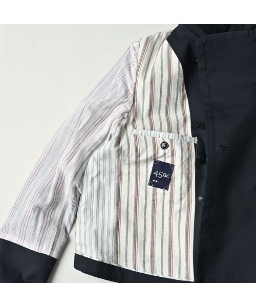 45R(フォーティファイブアール)の「ストレッチサージのアニーミニジャケット(ジャケット/アウター・レディース・23-グレー/75-ネイビー・02-M/03-L)」の18枚目の写真