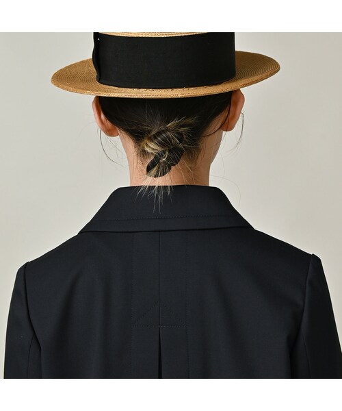 45R(フォーティファイブアール)の「ストレッチサージのアニーミニジャケット(ジャケット/アウター・レディース・23-グレー/75-ネイビー・02-M/03-L)」の10枚目の写真