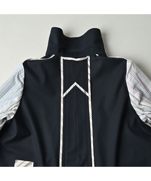 45R(フォーティファイブアール)の「ストレッチサージのアニーミニジャケット(ジャケット/アウター・レディース・23-グレー/75-ネイビー・02-M/03-L)」の19枚目の写真