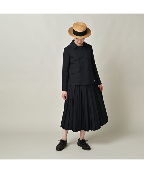 45R(フォーティファイブアール)の「ストレッチサージのアニーミニジャケット(ジャケット/アウター・レディース・23-グレー/75-ネイビー・02-M/03-L)」の4枚目の写真