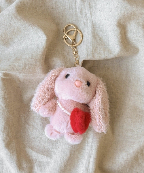 3coins（3coins）の「ハートラビットキーホルダー（キーホルダー・レディース・ホワイト/ピンク・FREE）」の2枚目の写真