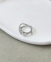 3coins | パール付2ラインリング(リング)