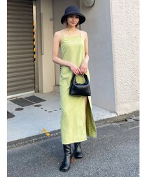 EMODA | 【WEB限定】ダブルストラップスリットワンピース(ワンピース)