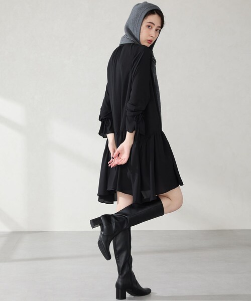 ORiental TRaffic（オリエンタルトラフィック）の「スクエアトゥチャンキーヒールロングブーツ/51501（その他・レディース・ブラック/ブラウン・SS/S/M/L/LL/3L）」の18枚目の写真