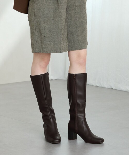 ORiental TRaffic（オリエンタルトラフィック）の「スクエアトゥチャンキーヒールロングブーツ/51501（その他・レディース・ブラック/ブラウン・SS/S/M/L/LL/3L）」の14枚目の写真