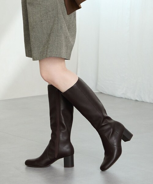 ORiental TRaffic（オリエンタルトラフィック）の「スクエアトゥチャンキーヒールロングブーツ/51501（その他・レディース・ブラック/ブラウン・SS/S/M/L/LL/3L）」の10枚目の写真