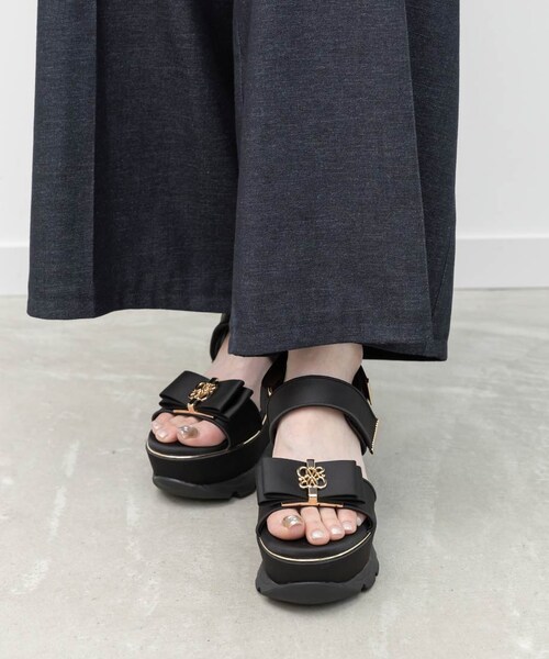 RANDA（ランダ）の「モノグラムリボンボリュームスポーツサンダル（その他・レディース・その他）」の6枚目の写真