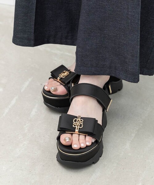 RANDA（ランダ）の「モノグラムリボンボリュームスポーツサンダル（その他・レディース・その他）」の10枚目の写真