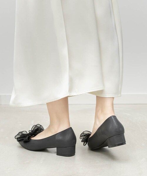 RANDA（ランダ）の「2WAY シアーリボンチャンキーヒールパンプス（その他・レディース・その他）」の6枚目の写真