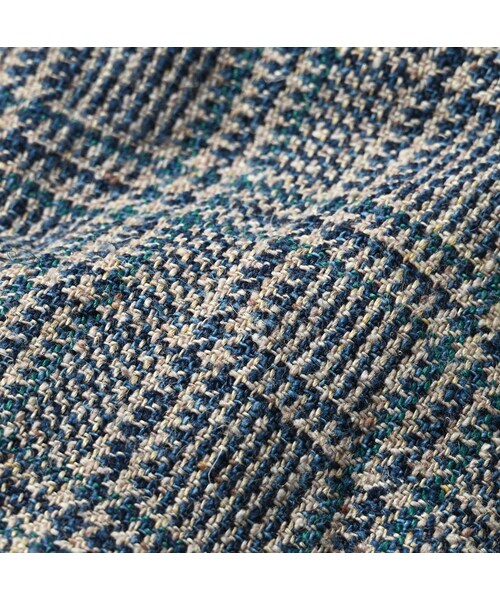 45R（フォーティファイブアール）の「綿麻ツイードのダブルベスト（ジャケット/アウター・レディース・72-ブルーグレンチェック/82-茶グレンチェック・02-M/03-L）」の16枚目の写真