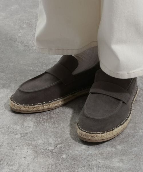 BAYFLOW（ベイフロー）の「≪予約≫フェイクスエードエスパドリーユ（その他・メンズ・チャコール18/ベージュ55・S(26.5cm)/M(27.5cm)）」の5枚目の写真