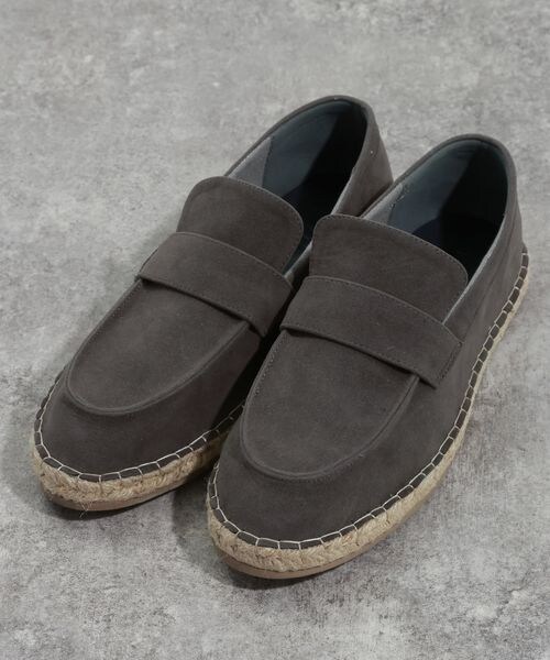 BAYFLOW（ベイフロー）の「≪予約≫フェイクスエードエスパドリーユ（その他・メンズ・チャコール18/ベージュ55・S(26.5cm)/M(27.5cm)）」の6枚目の写真