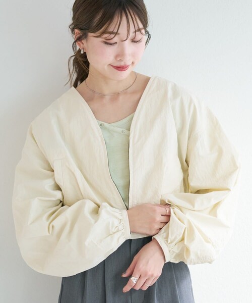 Kastane（カスタネ）の「B ナイロンノーカラーブルゾン（）」 - WEAR