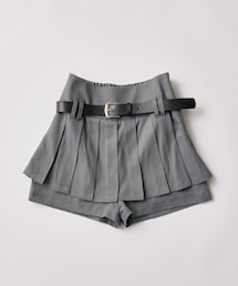 OLIVE des OLIVE | ベルト付きプリーツスカパン(スカート)