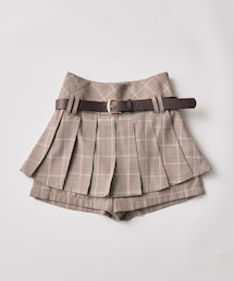 OLIVE des OLIVE | ベルト付きプリーツスカパン(スカート)