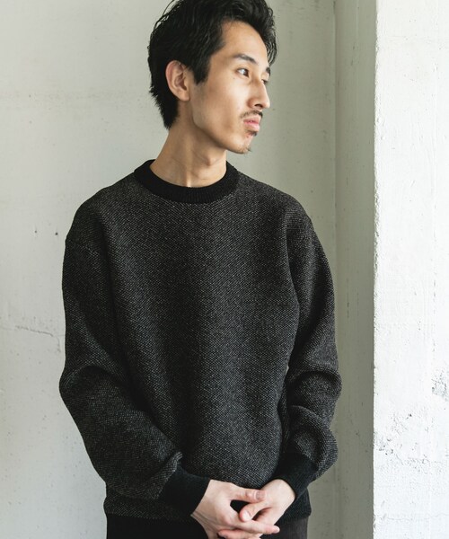 URBAN RESEARCH DOORS(アーバンリサーチドアーズ)の「ジャガードモールニットプルオーバー(ニット/セーター・メンズ・GREIGE/BLUE/OLIVEBROWN/BLACK・M/L)」の11枚目の写真