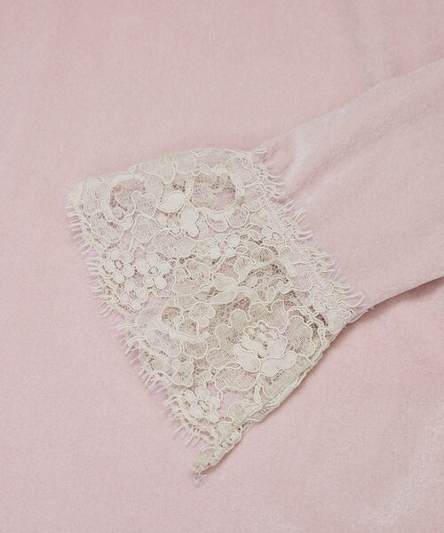 ROPE'（ロペ）の「レース袖シアーベロアカットソー/イージーケア（Tシャツ/カットソー・レディース・ブラック/ブラウン/ピンク系・F）」の21枚目の写真