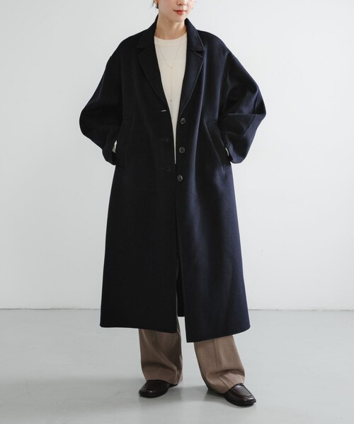 URBAN RESEARCH（アーバンリサーチ）の「new basic　super160 rever chester coat（テーラードジャケット・レディース・NAVY・36/38）」の4枚目の写真