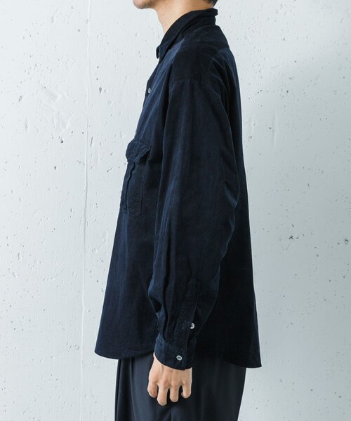 URBAN RESEARCH（アーバンリサーチ）の「PORTER CLASSIC　R-UP ORGANIC CRDRY SHIRT（シャツ/ブラウス・メンズ・NAVY・L/XL/XXL）」の6枚目の写真