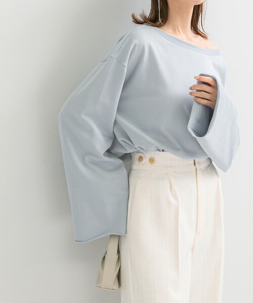 URBAN RESEARCH ROSSO（アーバンリサーチロッソ）の「オフショルライトスウェット（スウェット・レディース・L/BEIGE/MOON STONE・FREE）」の12枚目の写真