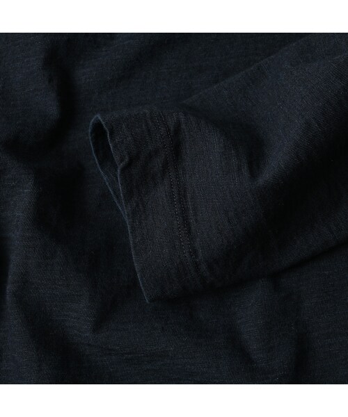 45R(フォーティファイブアール)の「ペーペー君のベタッチプリント四角Tシャツ(再び・影色納戸)(トップス・レディース・75-影色納戸・01-S/02-M/03-L/04-XL/05-XXL)」の13枚目の写真