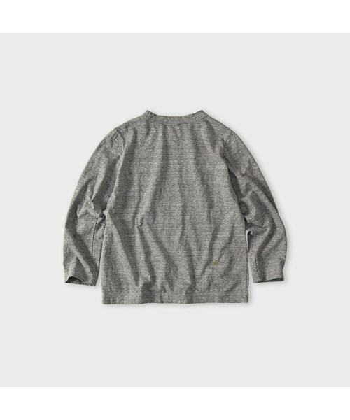 45R(フォーティファイブアール)の「ペーペー君のベタッチプリント四角Tシャツ(再び・トップ)(トップス・レディース・05-ボーンホワイト/23-グレートップ/62-カーキトップ・01-S/02-M/03-L/04-XL/05-XXL)」の4枚目の写真