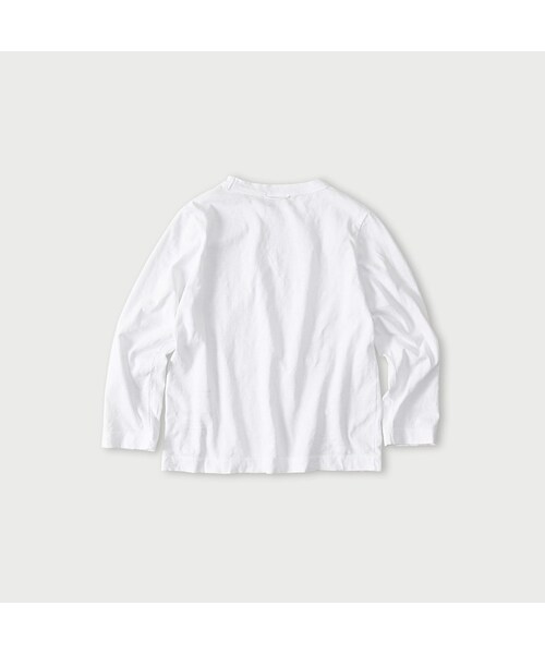 45R（フォーティファイブアール）の「ペーペー君のベタッチプリント四角Tシャツ（再び）（トップス・レディース・02-シロ・02-M/03-L/04-XL/05-XXL）」の2枚目の写真