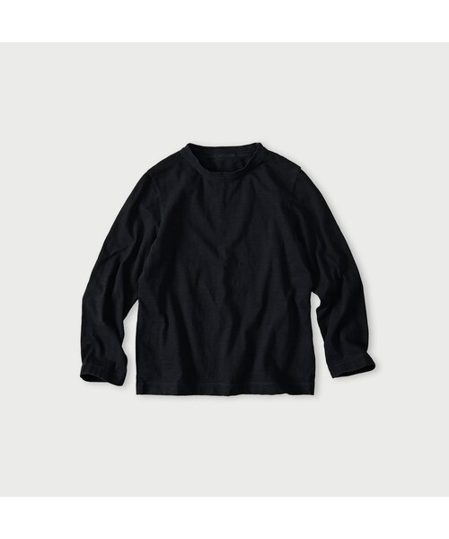 45R(フォーティファイブアール)の「45rpmロゴトリコ刺繍の四角Tシャツ(再び・インディゴ)(トップス・レディース・71-ダッシュインディゴ/73-R66/75-影色納戸・01-S/02-M/03-L/04-XL/05-XXL)」の3枚目の写真