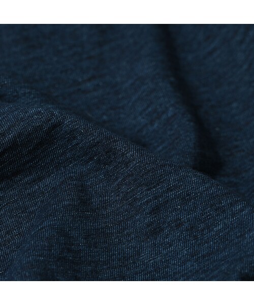 45R(フォーティファイブアール)の「45rpmロゴトリコ刺繍の四角Tシャツ(再び・インディゴ)(トップス・レディース・71-ダッシュインディゴ/73-R66/75-影色納戸・01-S/02-M/03-L/04-XL/05-XXL)」の16枚目の写真