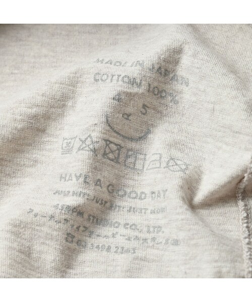 45R（フォーティファイブアール）の「45rpmロゴトリコ刺繍の四角Tシャツ（再び・トップ）（トップス・レディース・05-ボーンホワイト・01-S/02-M/03-L/04-XL/05-XXL）」の14枚目の写真