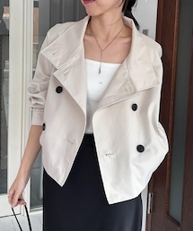 CAPRICIEUX LE'MAGE | 【サイズ展開あり】ショートトレンチコート(トレンチコート)