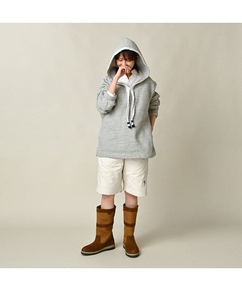 45R(フォーティファイブアール)の「葉山ものがたり 裏毛の908ブルーオーシャンケーブルフーディ(トップ)(トップス・レディース・23-グレートップ・02-S/04-L)」の3枚目の写真